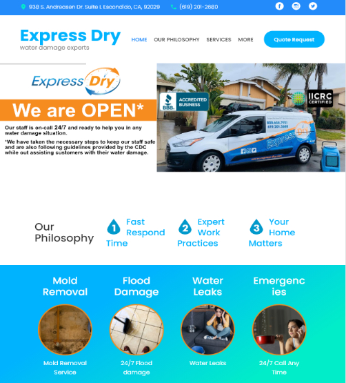 express dry website